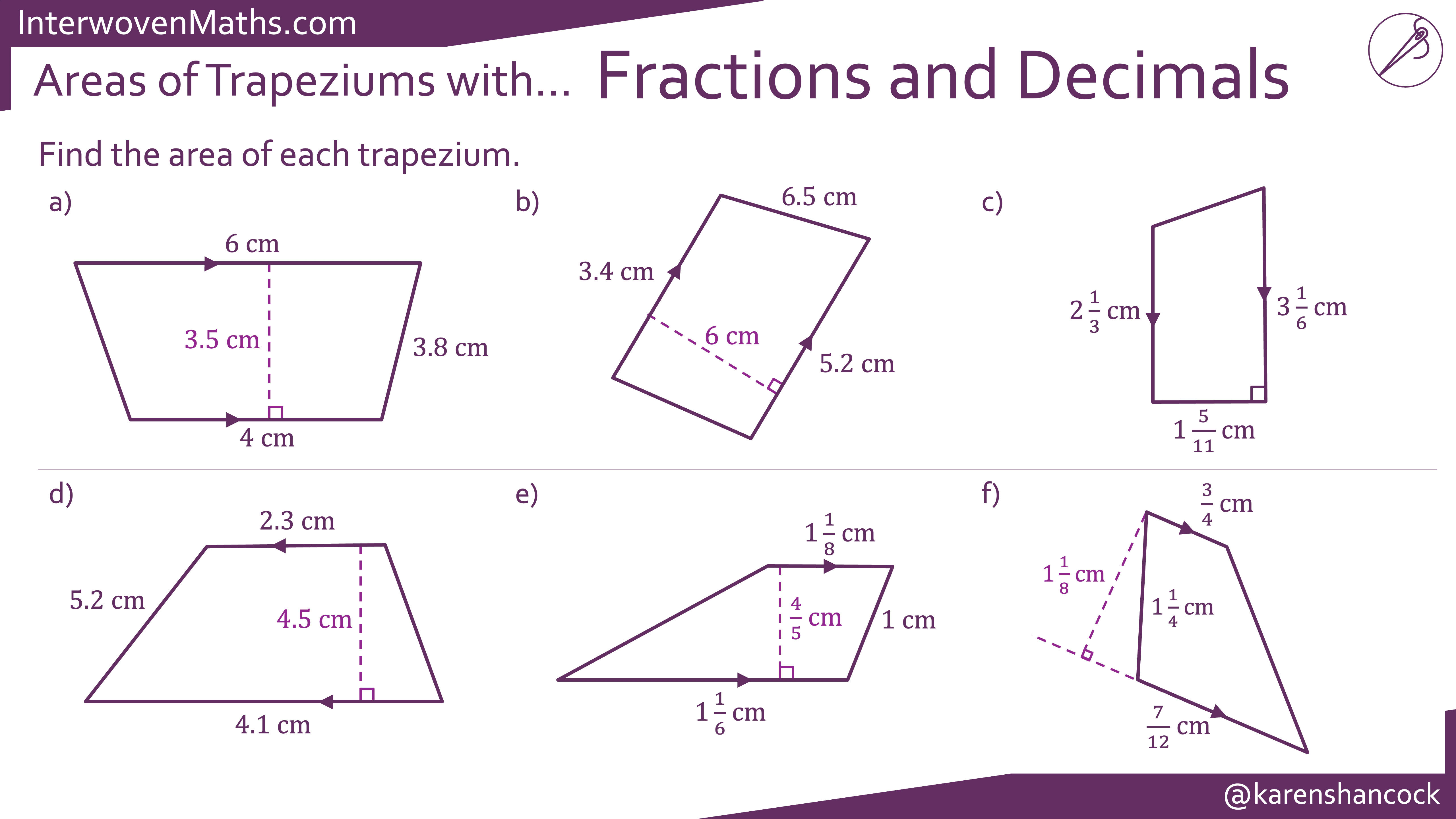Preview of Areas of Trapeziums