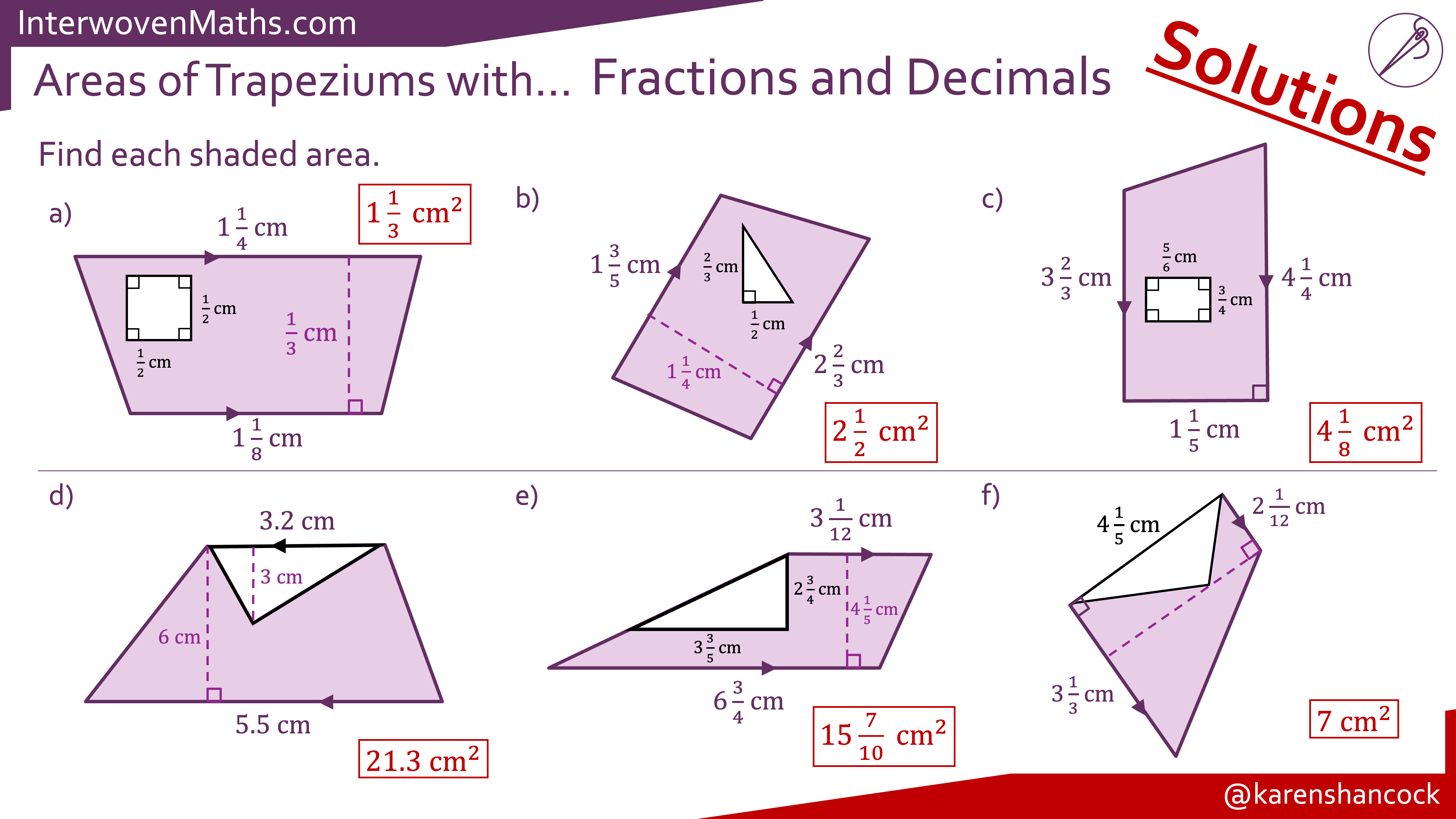 Preview of Areas of Trapeziums