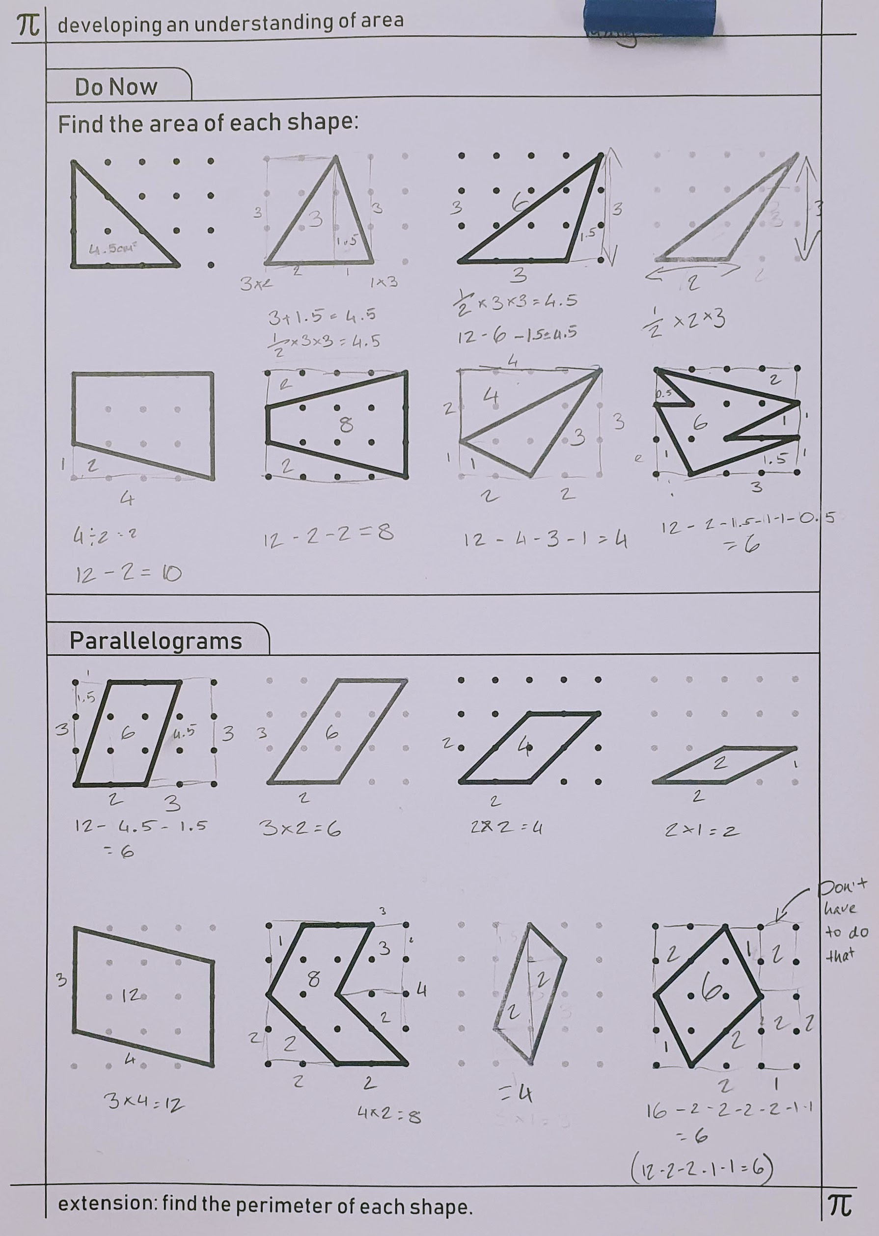 Dotty Areas task page 4