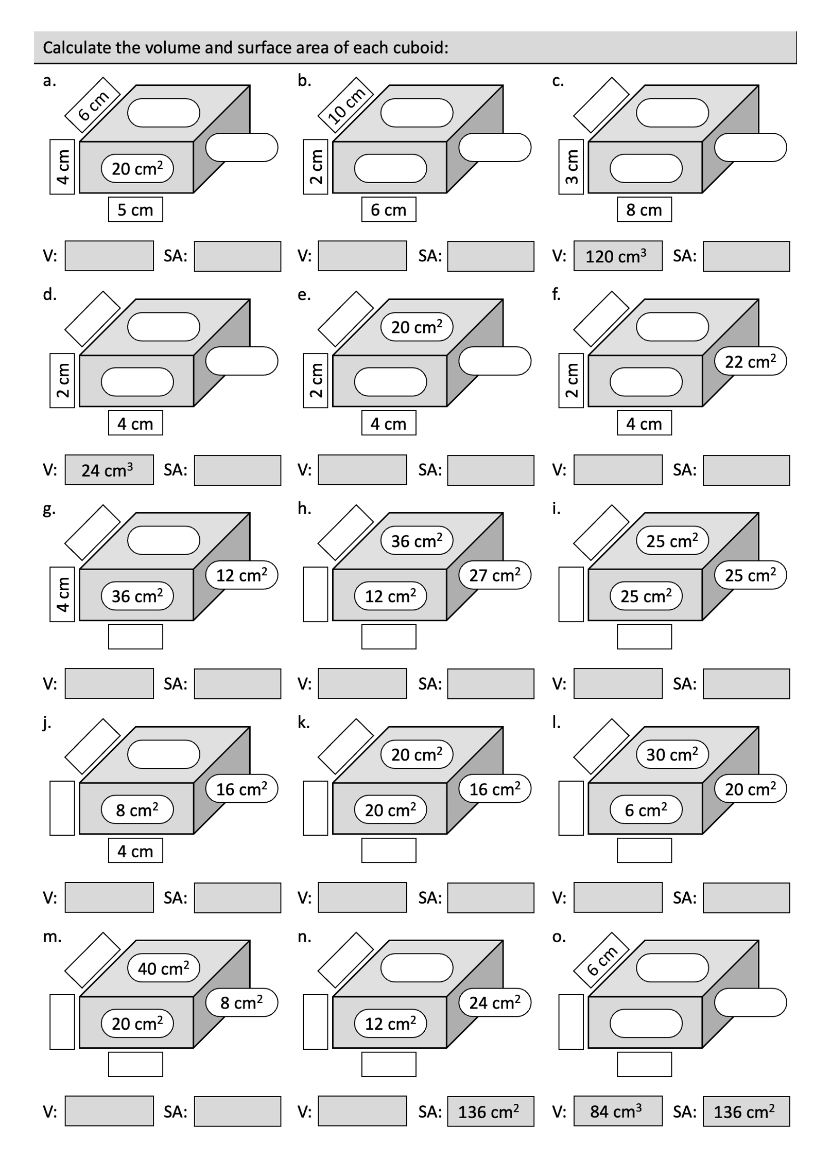 Preview of Faces of Cuboids