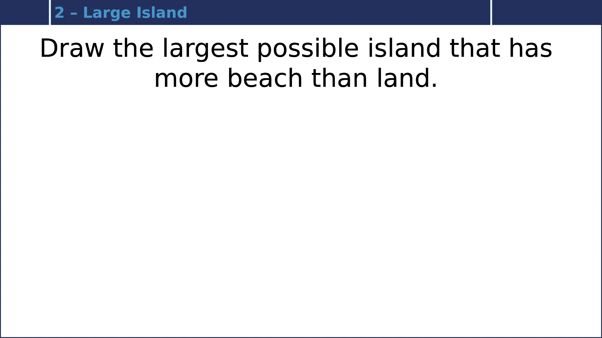 Island prompt 2