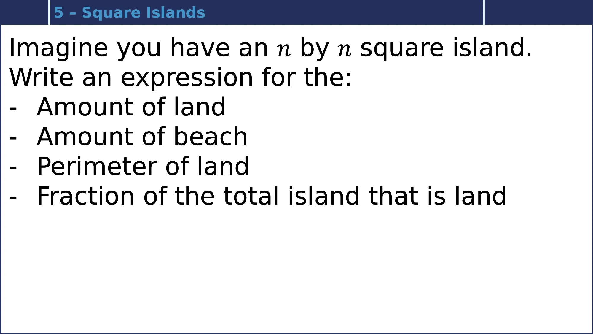 Island prompt 5