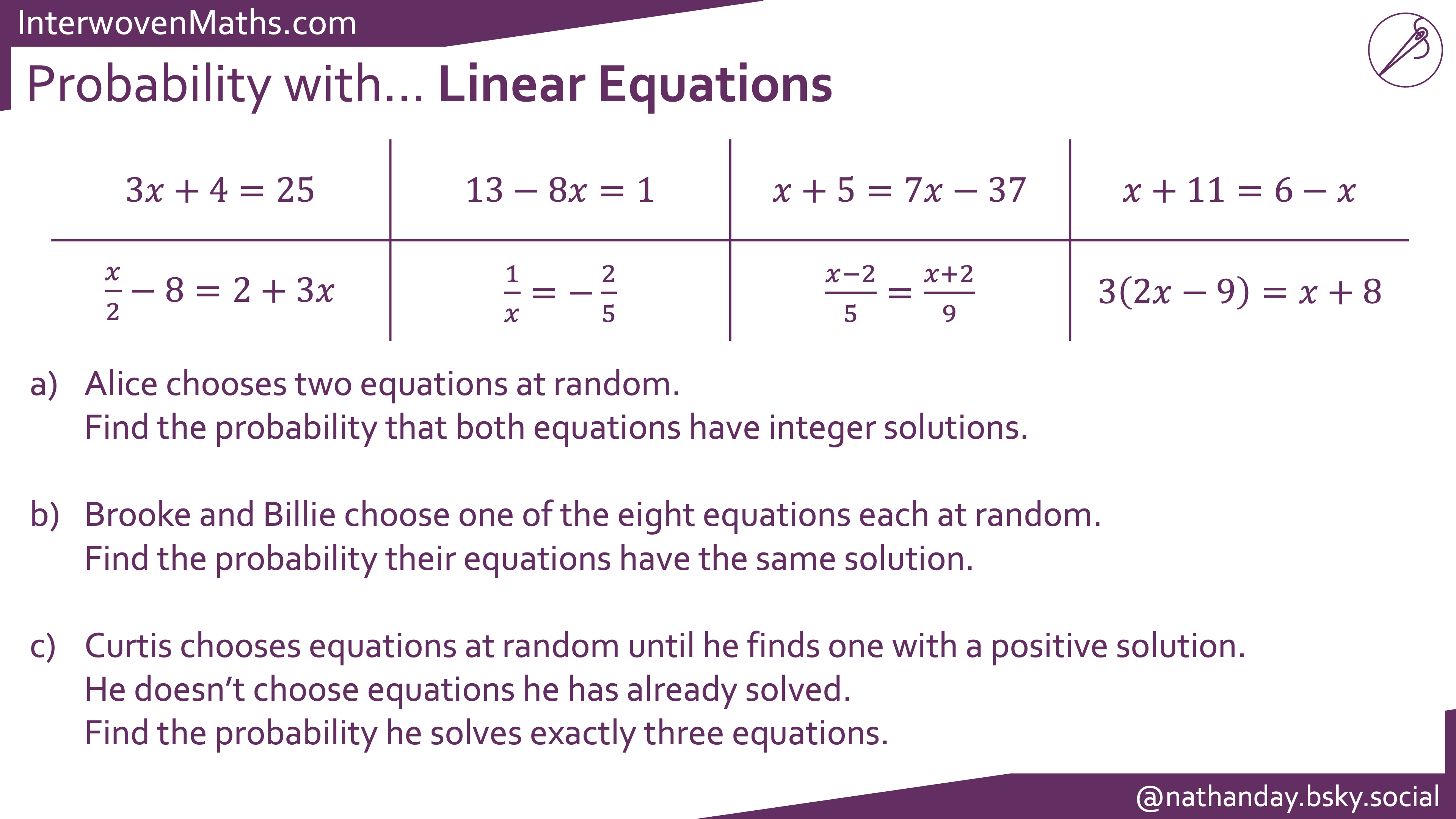 Preview of Interwoven Probabilities