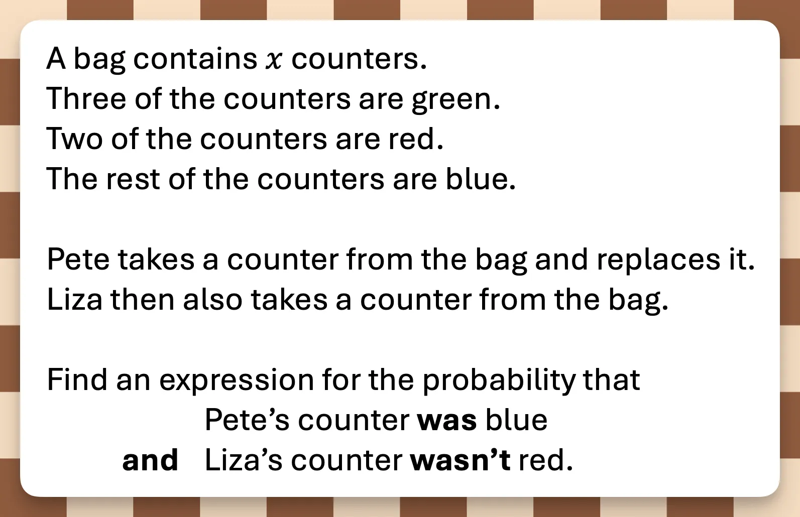 Question 3