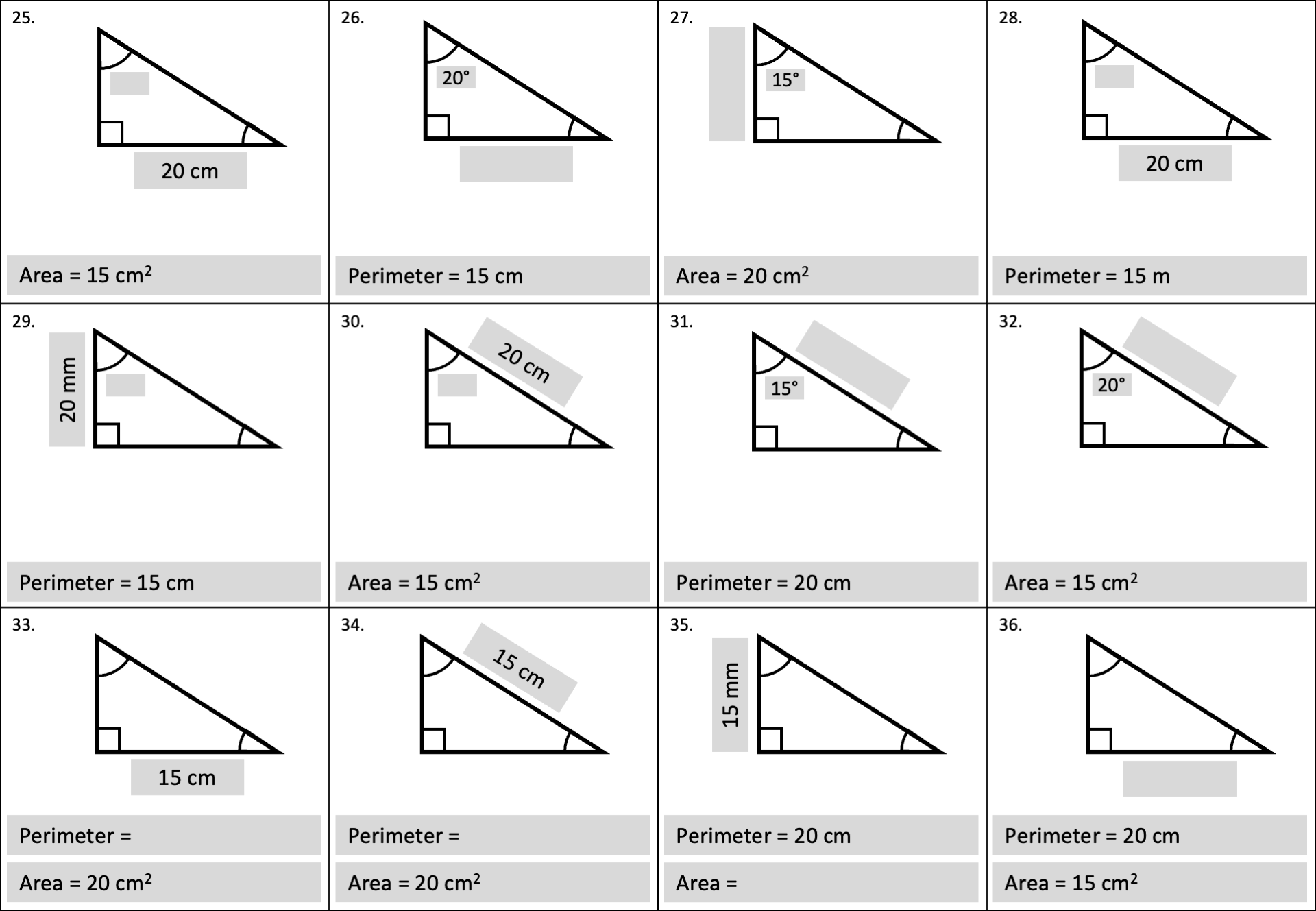 Preview of Right-Angled Trigonometry Varied Practice