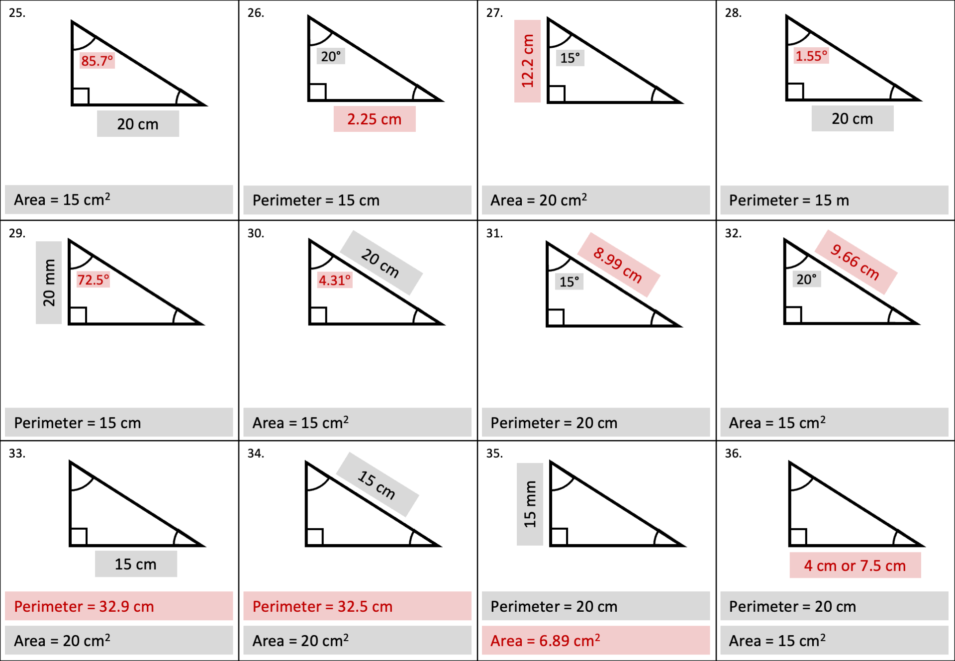 Preview of Right-Angled Trigonometry Varied Practice