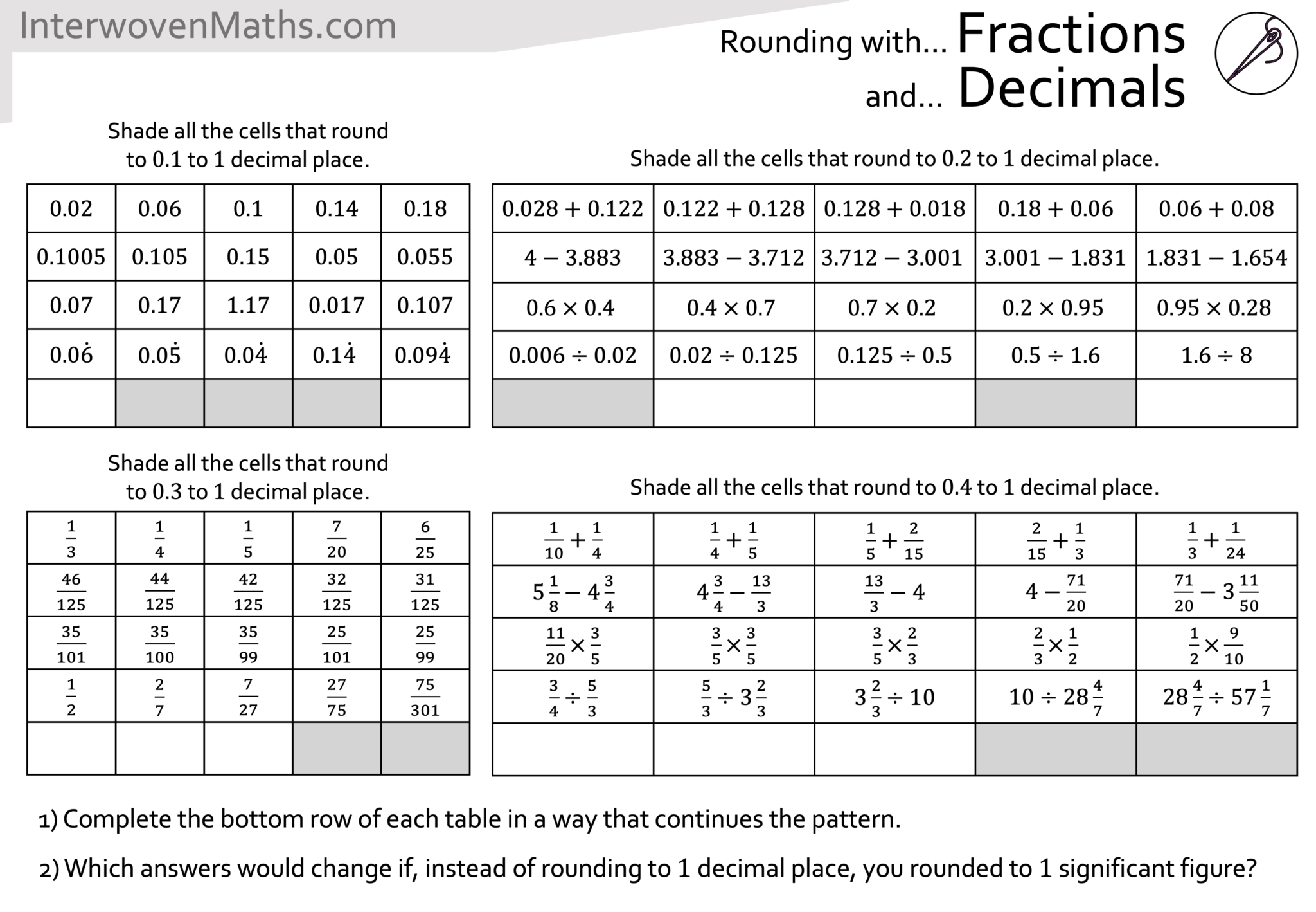 Preview of Rounding with...