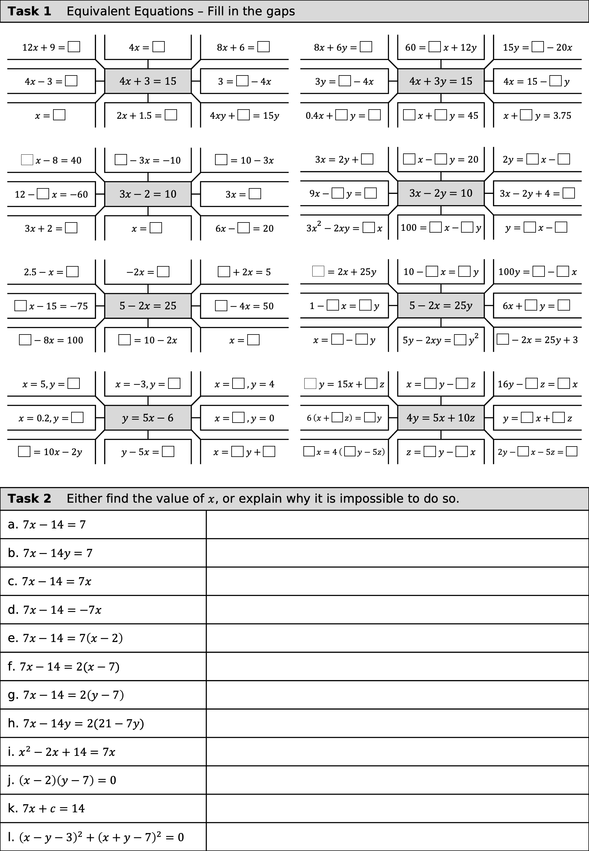 Preview of Simultaneous Equations