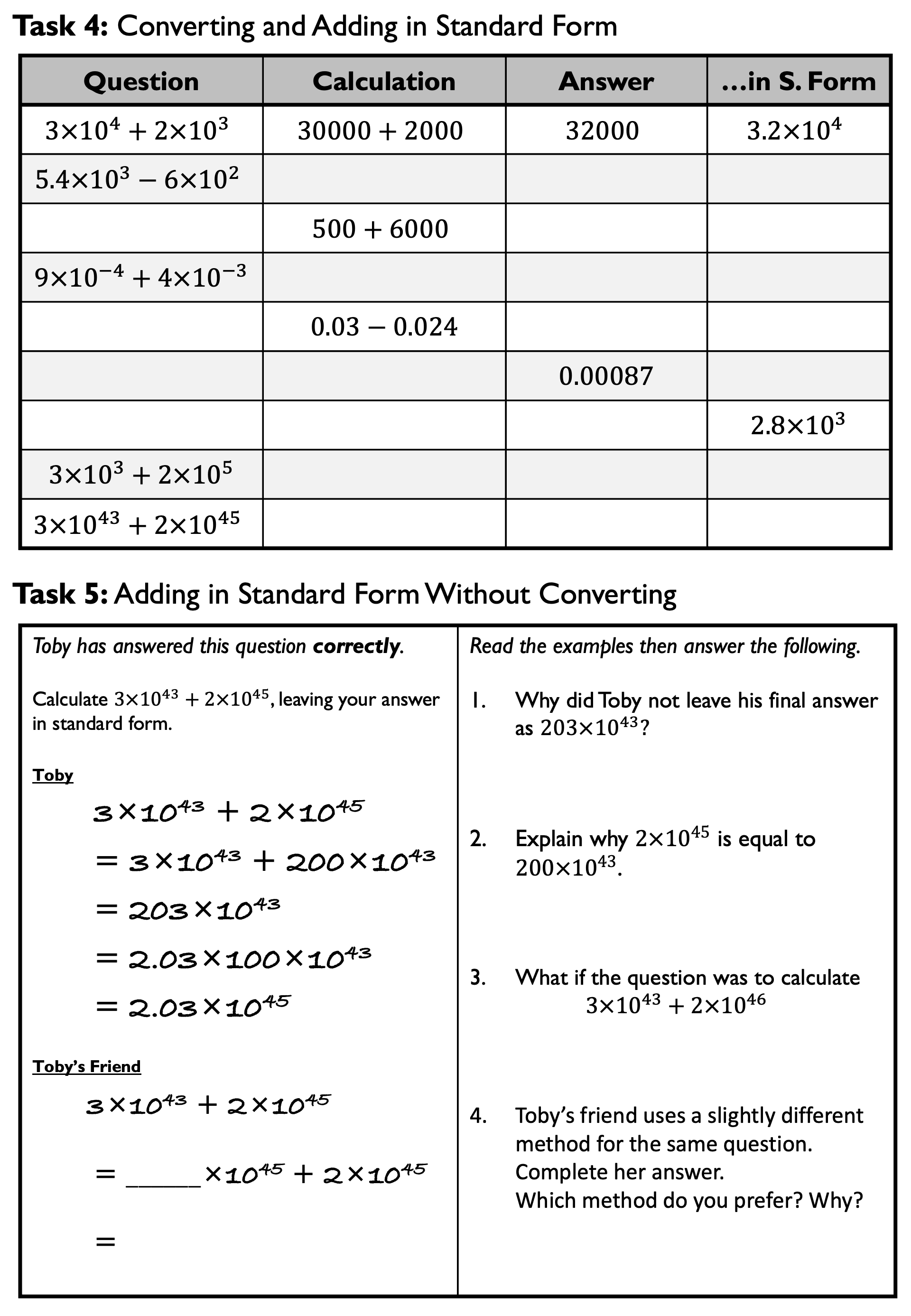 Preview of Calculations with Standard Form
