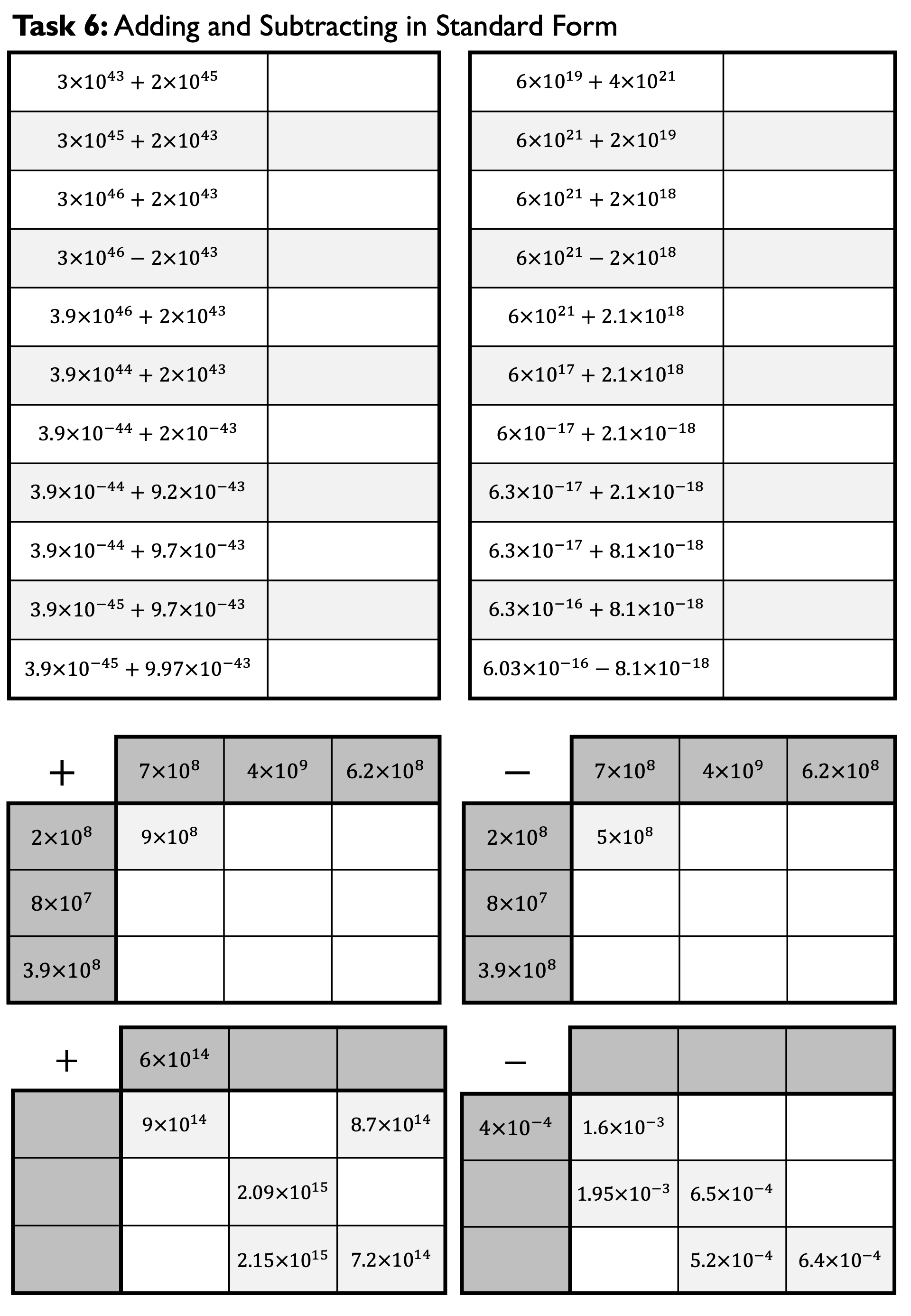 Preview of Calculations with Standard Form