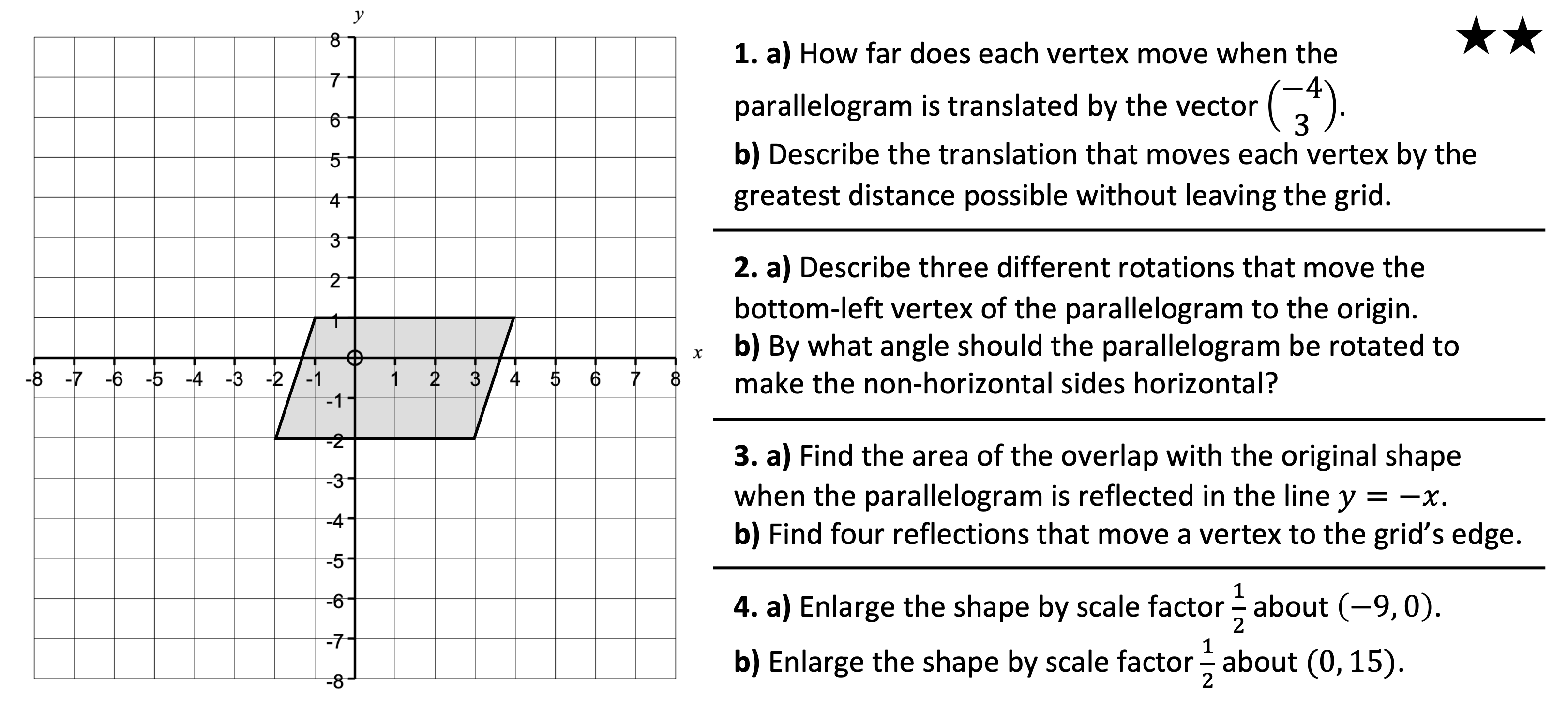 Preview of Tricky Transformations