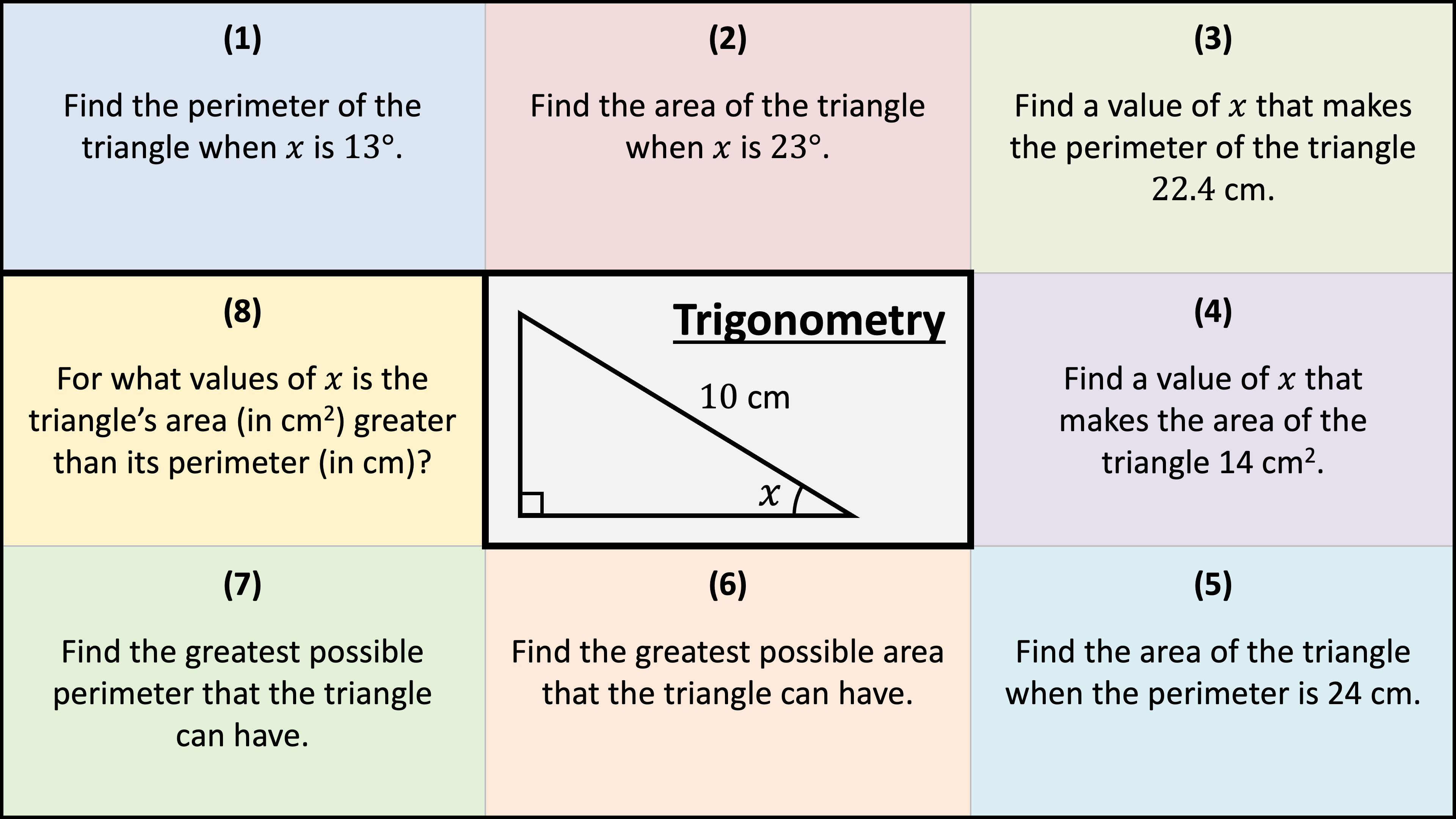 Preview of Tricky Trigonometry Snake