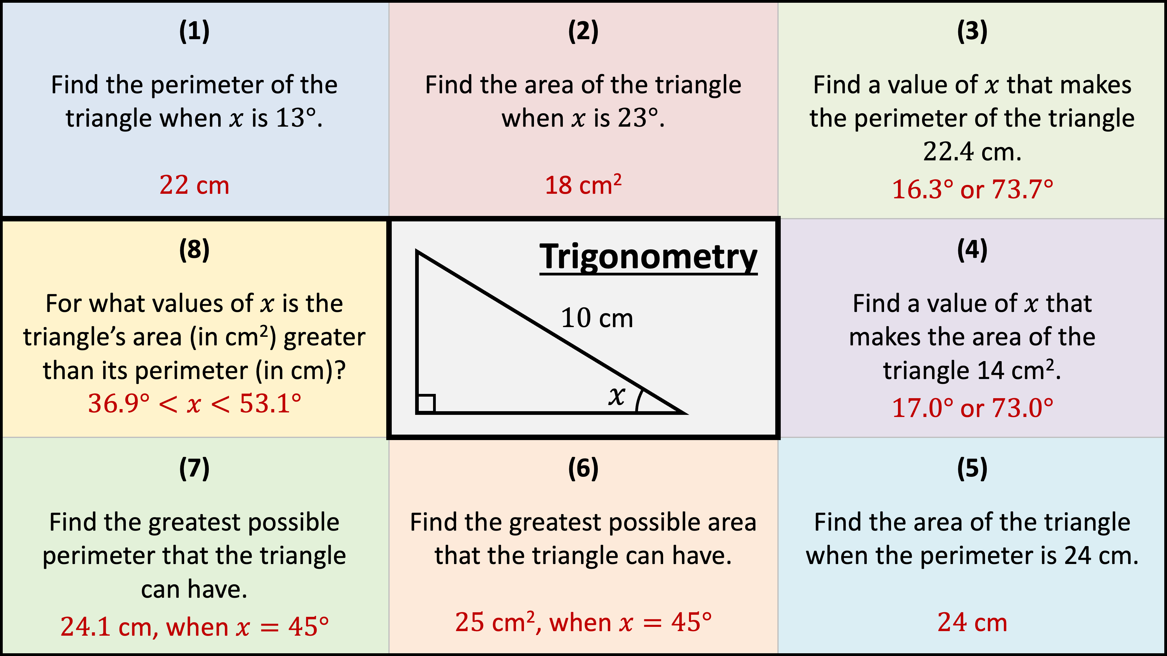 Preview of Tricky Trigonometry Snake