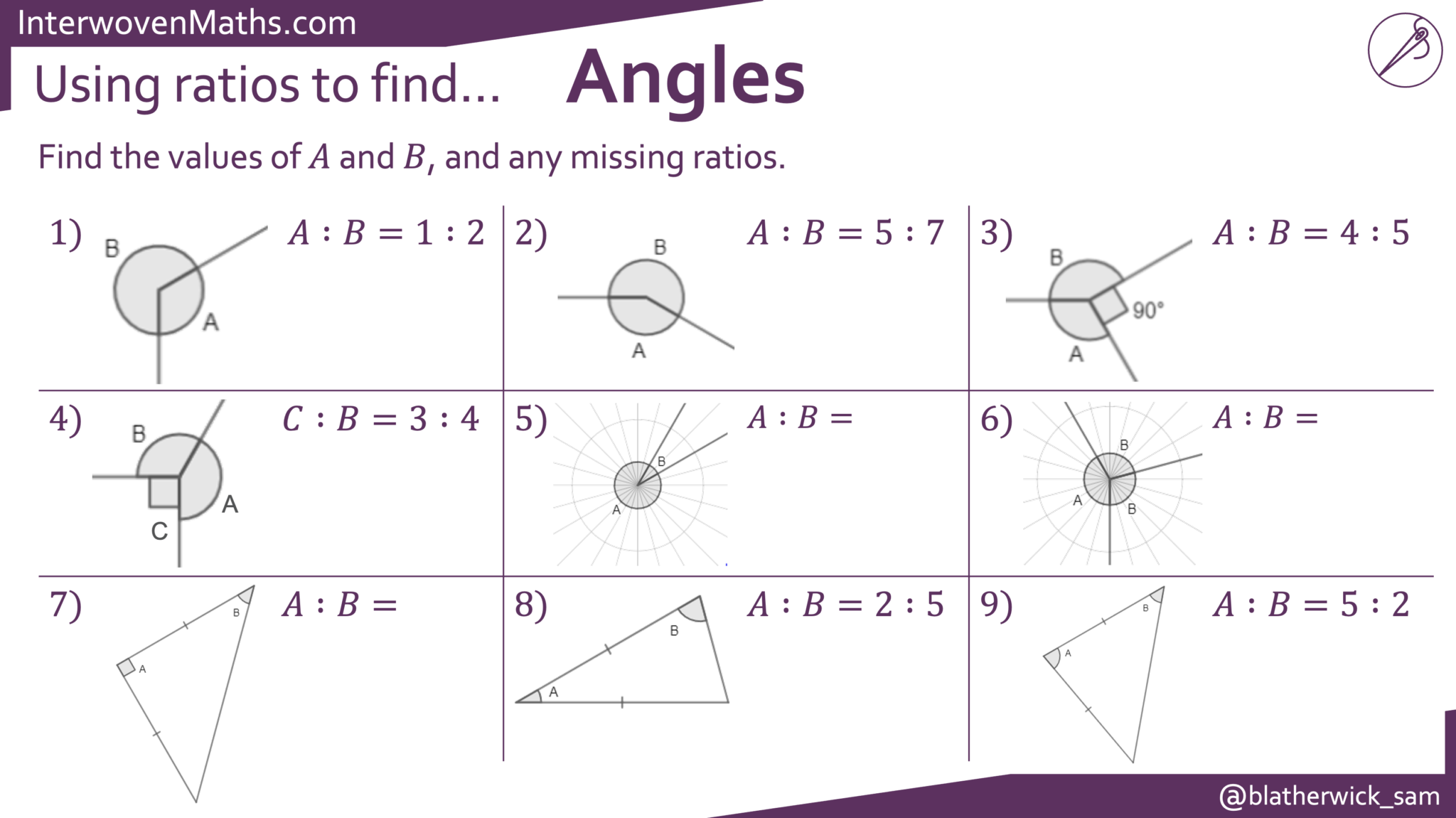Preview of Using Ratios to Find Angles