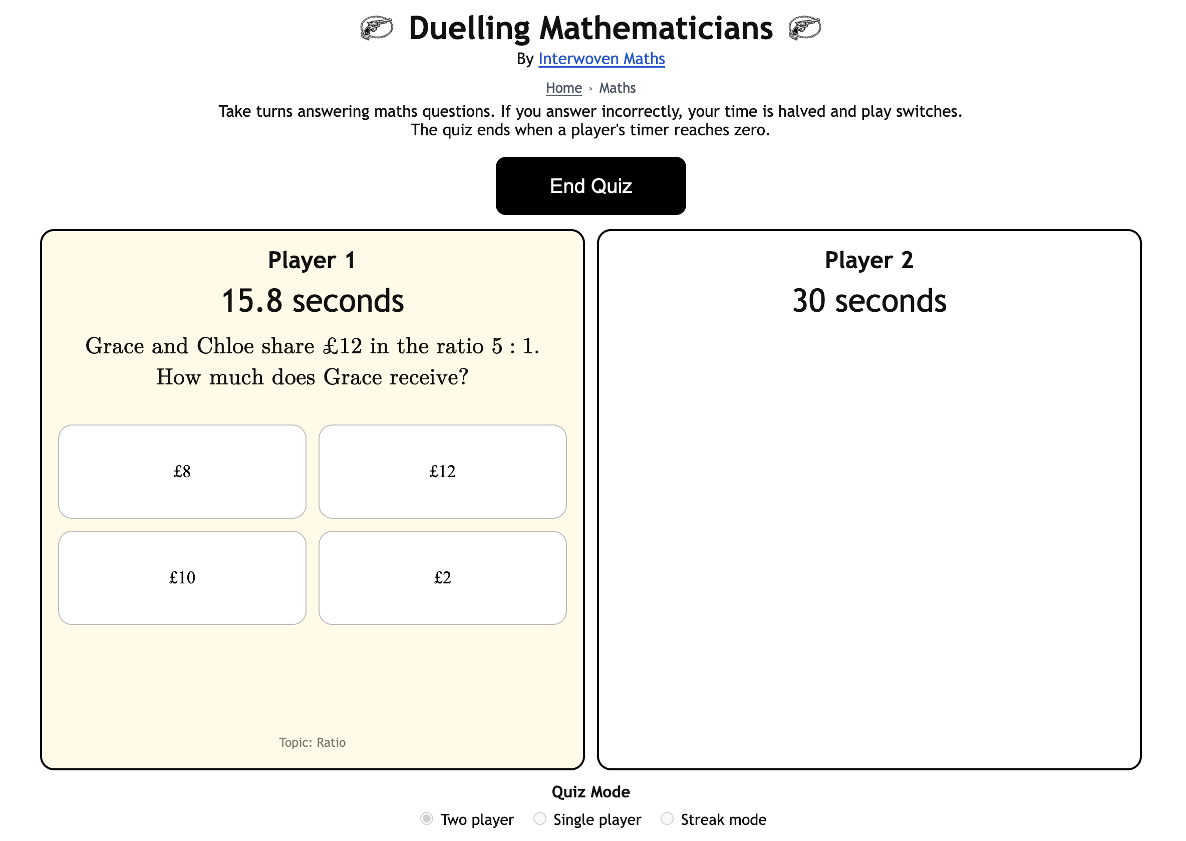 Preview of Duelling Mathematicians